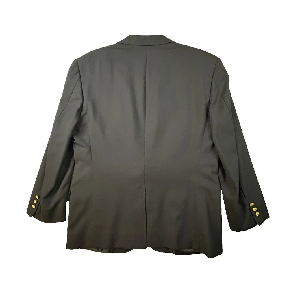 VTG Brooks Brothers Men's 40S (~43S) Navy Brooksease Wool Gold Button Blazer USA